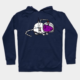 Astronaut Space Commander Sci Fi Purple Rat Hoodie